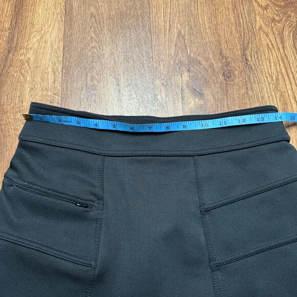 Athleta Womens Black Scuba Skirt Fleece Lined Size XS Warm Winter Layers - Picture 8 of 9